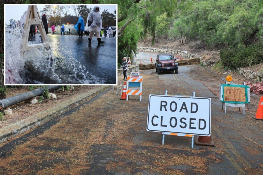California braces for powerful storm set to smash region as iconic bluffs hang on by a thread