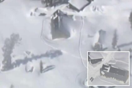 Horrifying video shows snow engulfed huts where skiers stayed before deadly avalanche