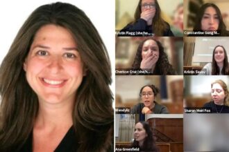 Hunter College professor Allyson Friedman sparks fury as she’s caught on hot mic making ‘blatantly racist’ comment