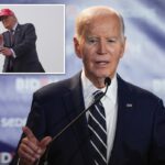 Biden, 83, jokes about age, brags about his border numbers during rare post-presidency speech: ‘I’m getting pretty old’