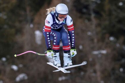 Lindsey Vonn makes Olympic comeback after ACL injury in women’s downhill