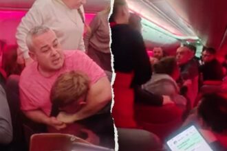 Chaotic video shows passengers trading midair blows; plane forced to divert: reports
