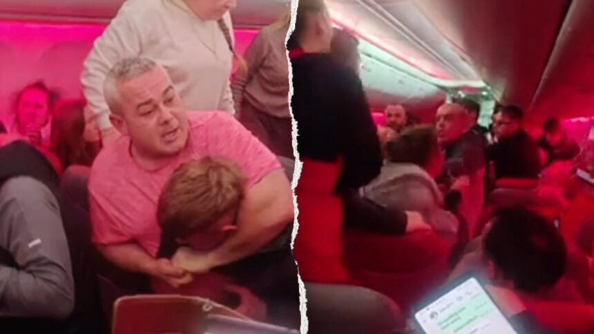 Chaotic video shows passengers trading midair blows; plane forced to divert: reports
