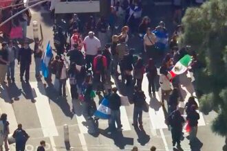 Federal agent attacked and hospitalized during anti-ICE protest in Downtown LA