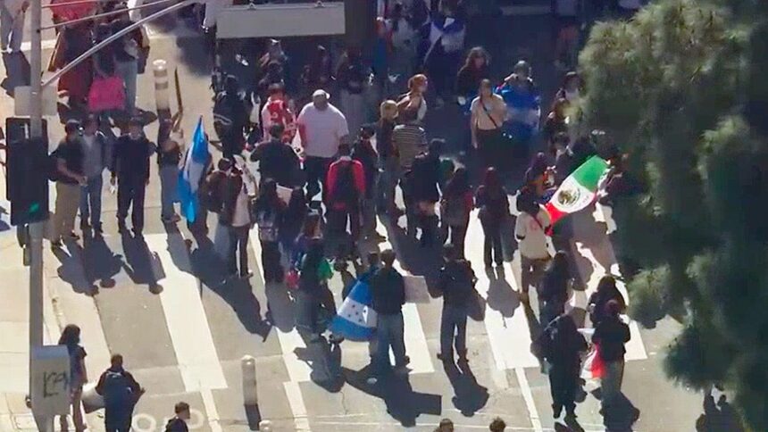 Federal agent attacked and hospitalized during anti-ICE protest in Downtown LA