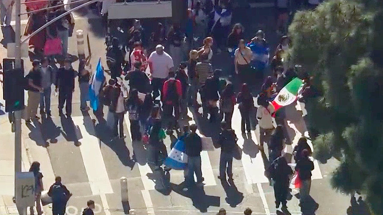 Federal agent attacked and hospitalized during anti-ICE protest in Downtown LA