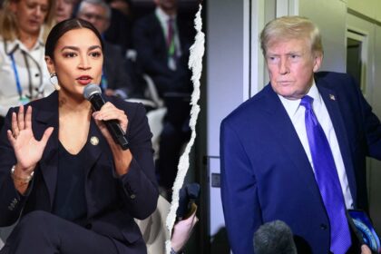 Trump hammers AOC Munich stumbles as ‘not a good look for the United States’