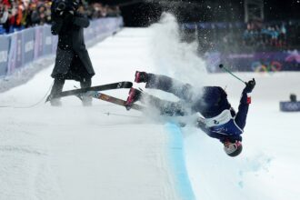 US skier’s quest for Olympic gold comes to a crushing halt after terrifying crash