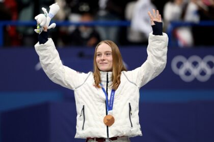 Corinne Stoddard breaks US women’s Olympic short track medal drought with bronze win at Winter Games