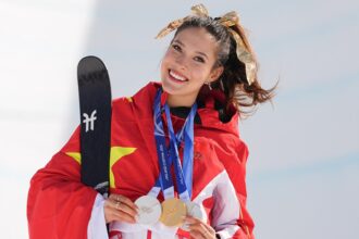 Eileen Gu secures gold medal to end Winter Olympics run