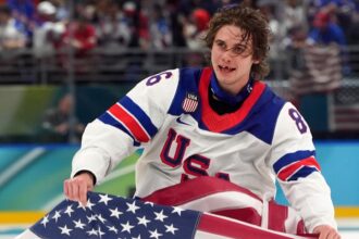 Team USA’s Jack Hughes shares patriotic message after Olympic thriller