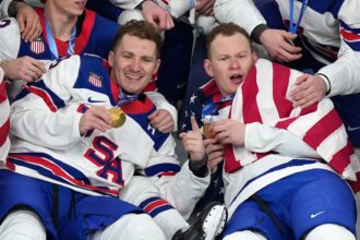 Team USA hockey stars keep America’s heroes top of mind after grabbing Olympic gold