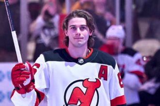 Team USA star Jack Hughes gets another standing ovation from Penguins fans after return from Olympics