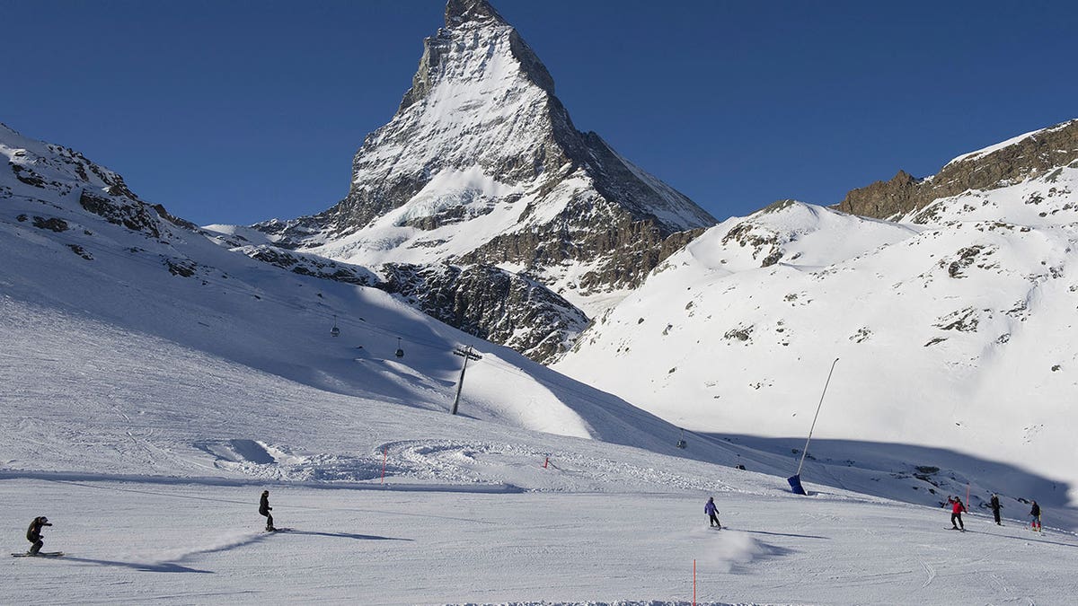 Mount Matterhorn covered in snow.