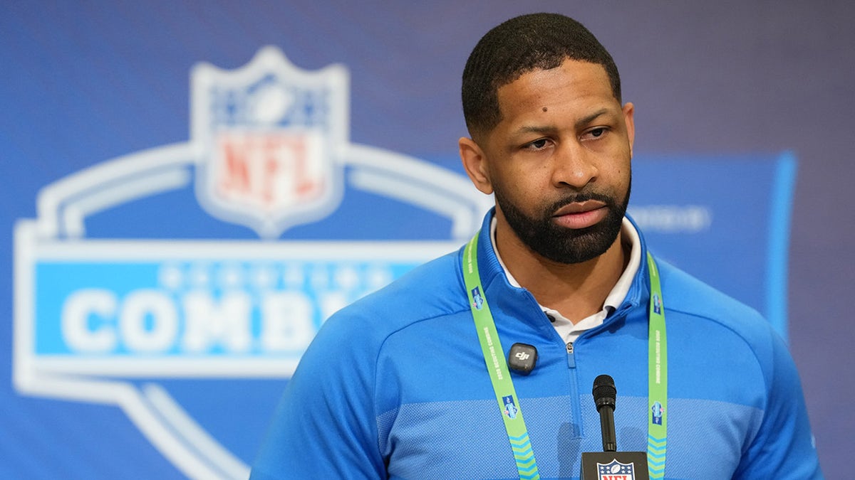 Browns GM Andrew Berry at the NFL Combine