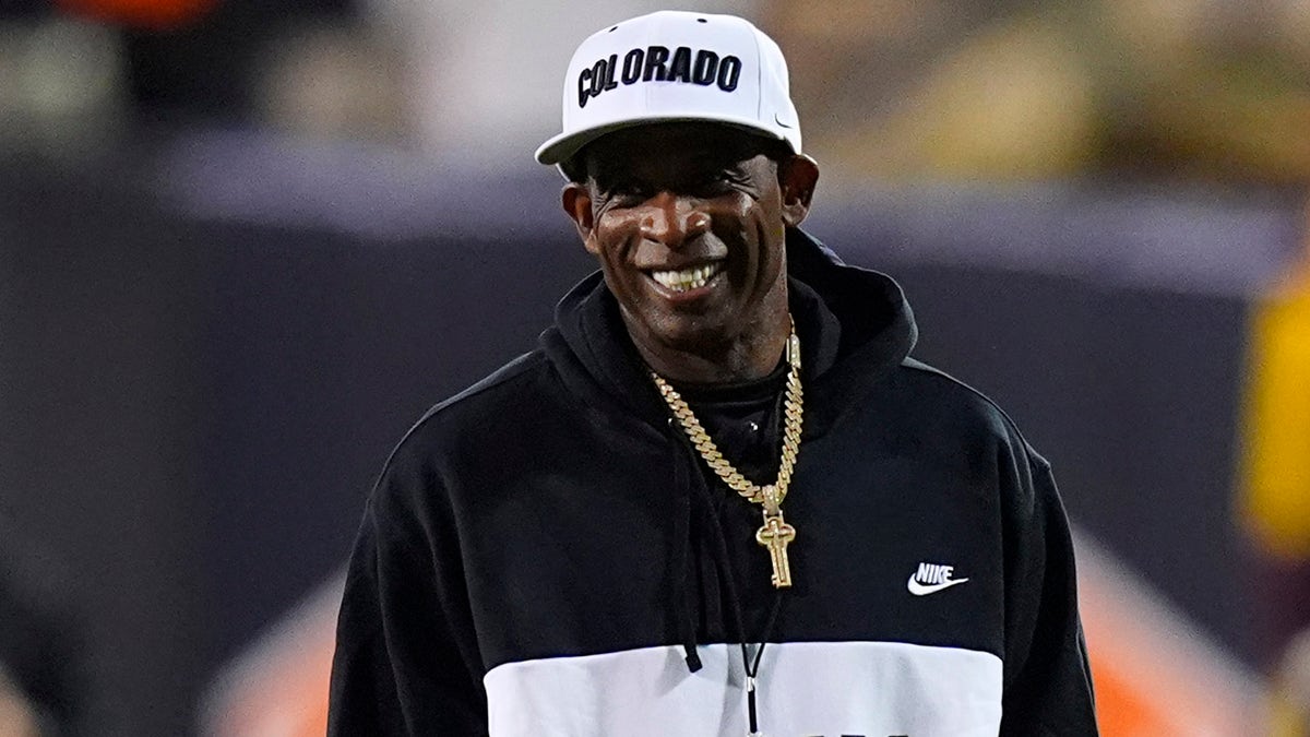 Deion Sanders on the sideline
