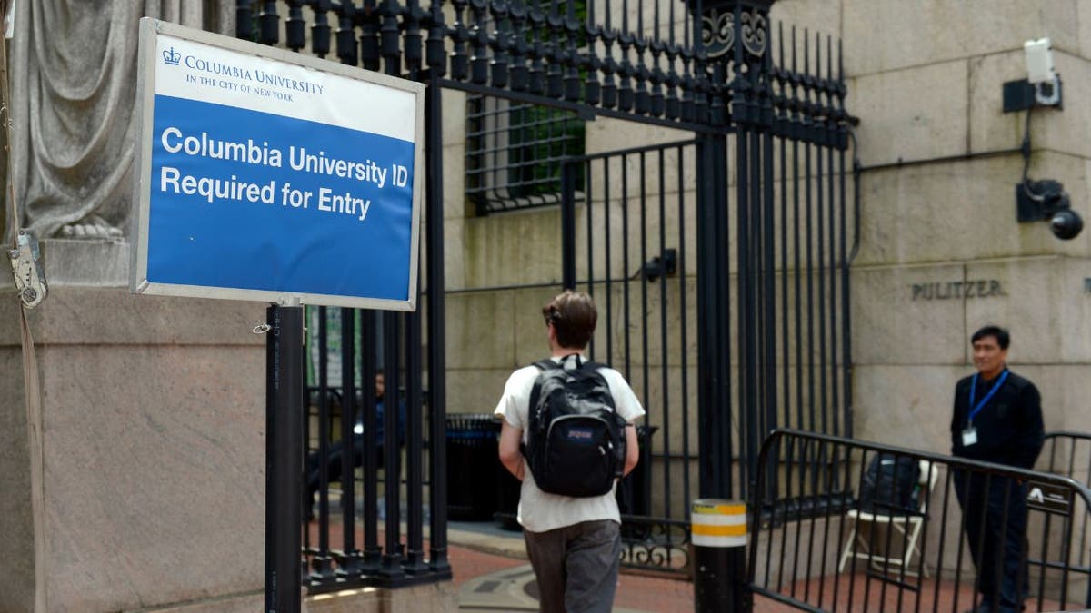 Columbia University entrance.