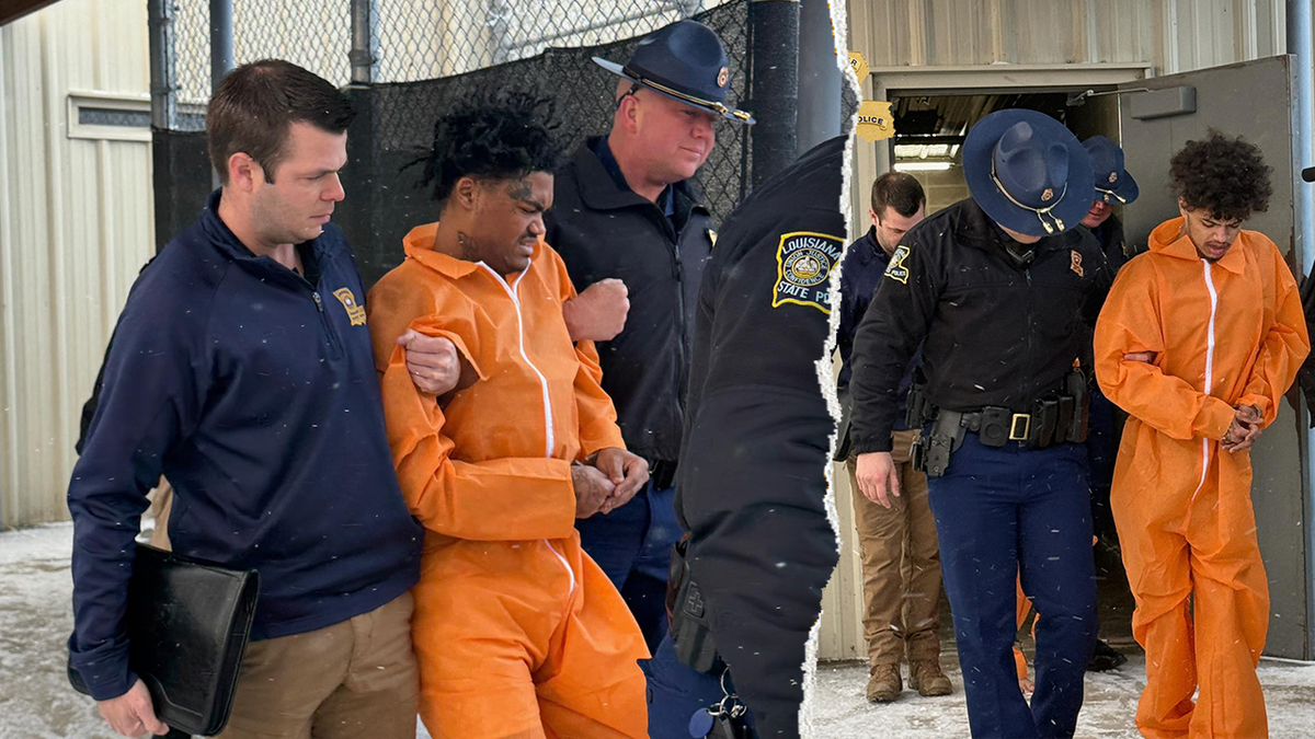 Fugitive walked to helicopter