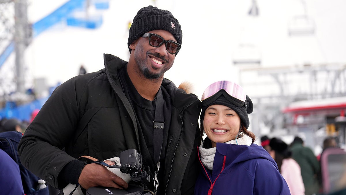 Myles Garrett and Chloe Kim