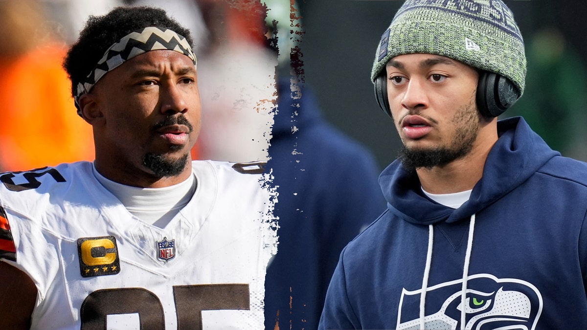 Myles Garrett and Jaxon Smith-Njigba