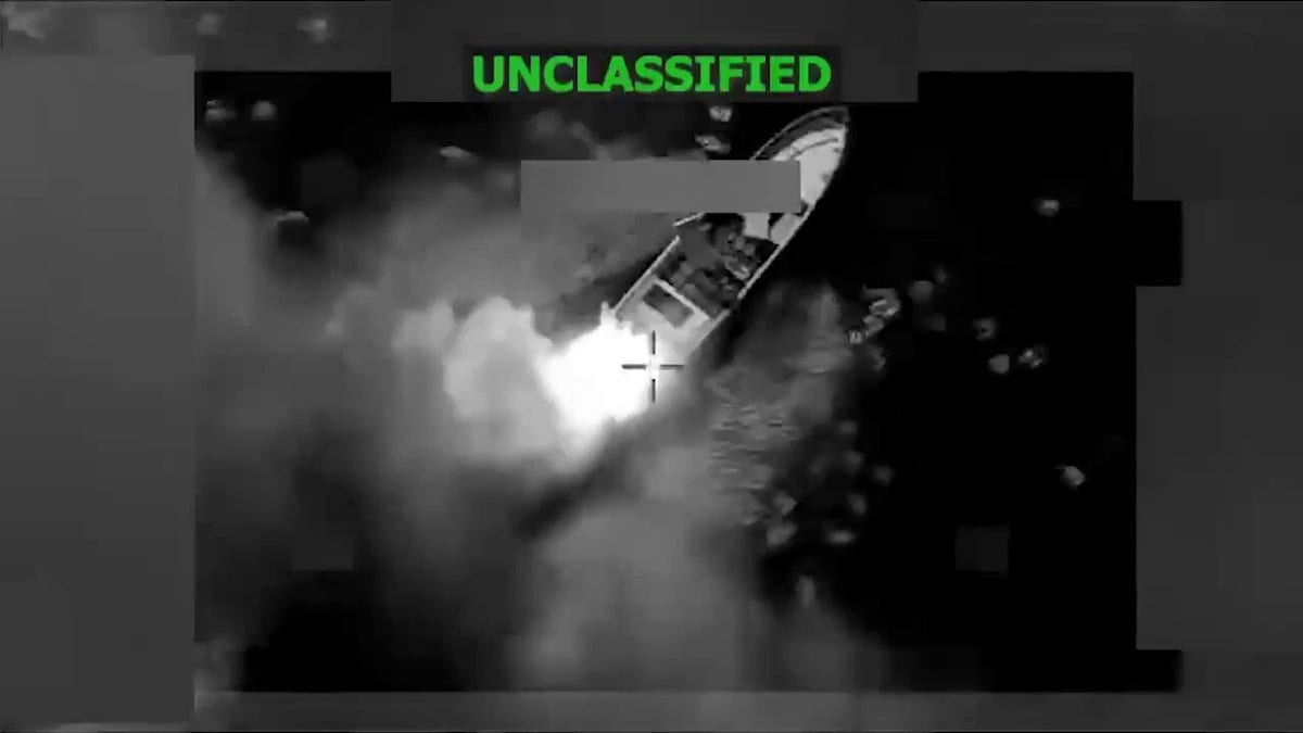 aerial view of vessel strike