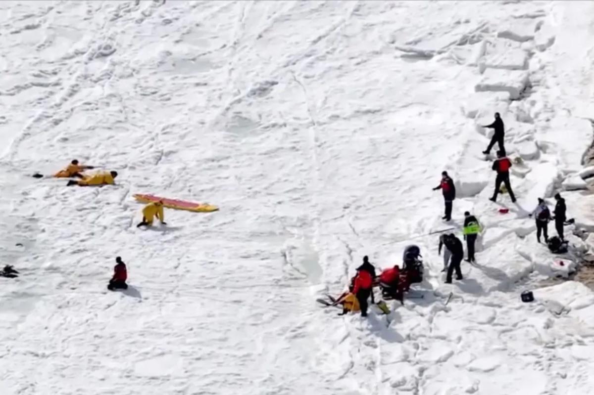 Woman dies after plunging through ice near Cape Cod as authorities still searching for her husband