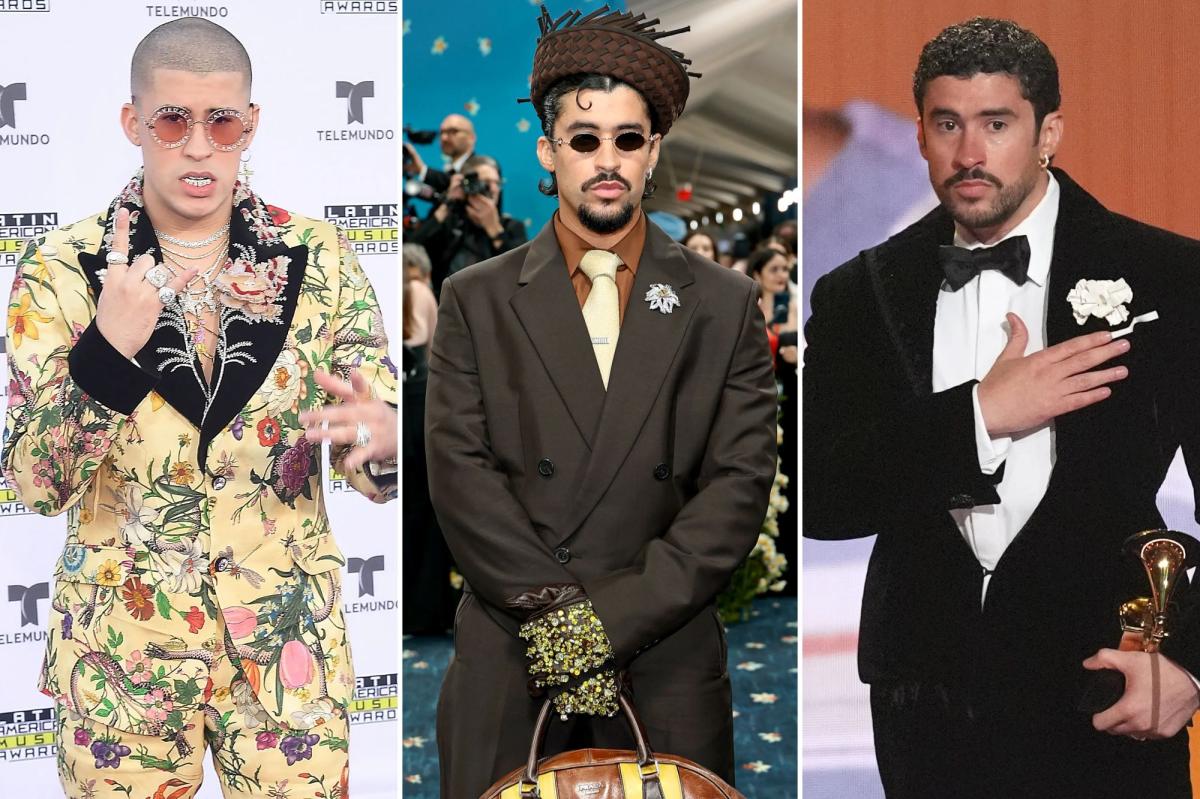 Bad Bunny’s style evolution, from street to chic — the most outrageous looks from Super Bowl LX’s halftime star