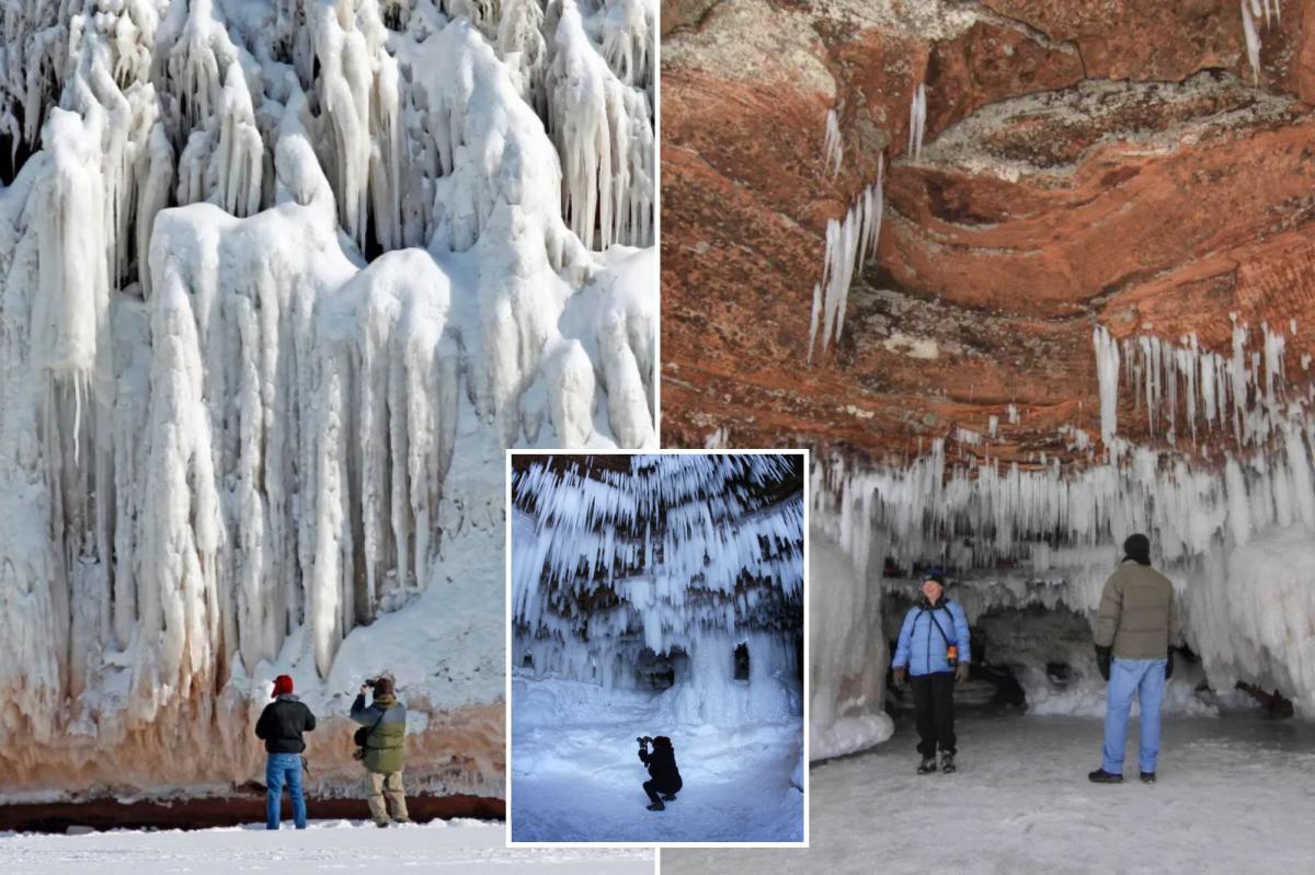 Lake Superior’s incredible ice caves reopen for first time since 2015