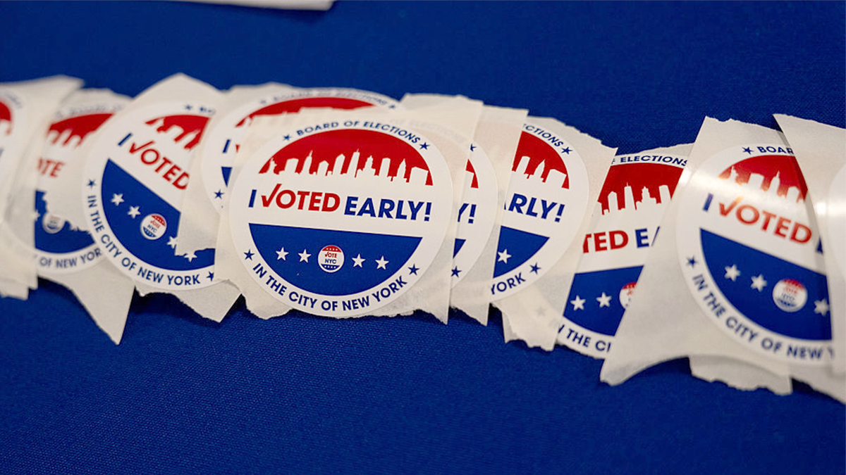 NYC early voter stickers