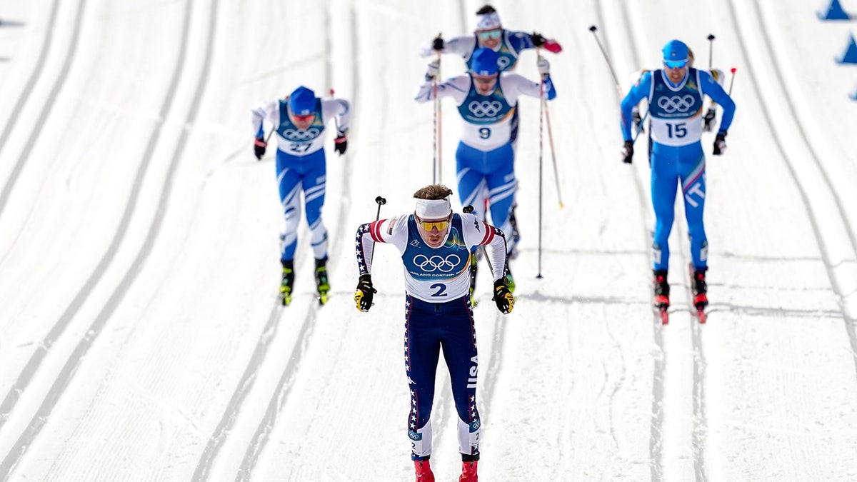 Ben Ogden leads the pack