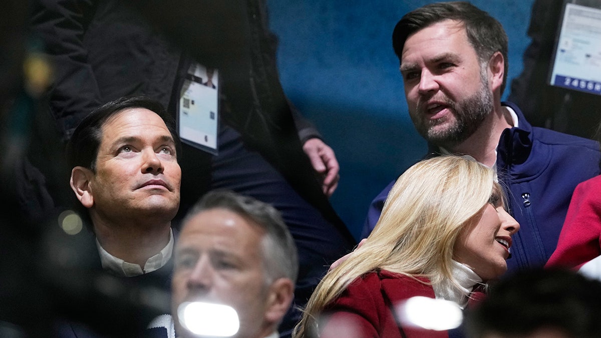 JD Vance and Marco Rubio watch Team USA