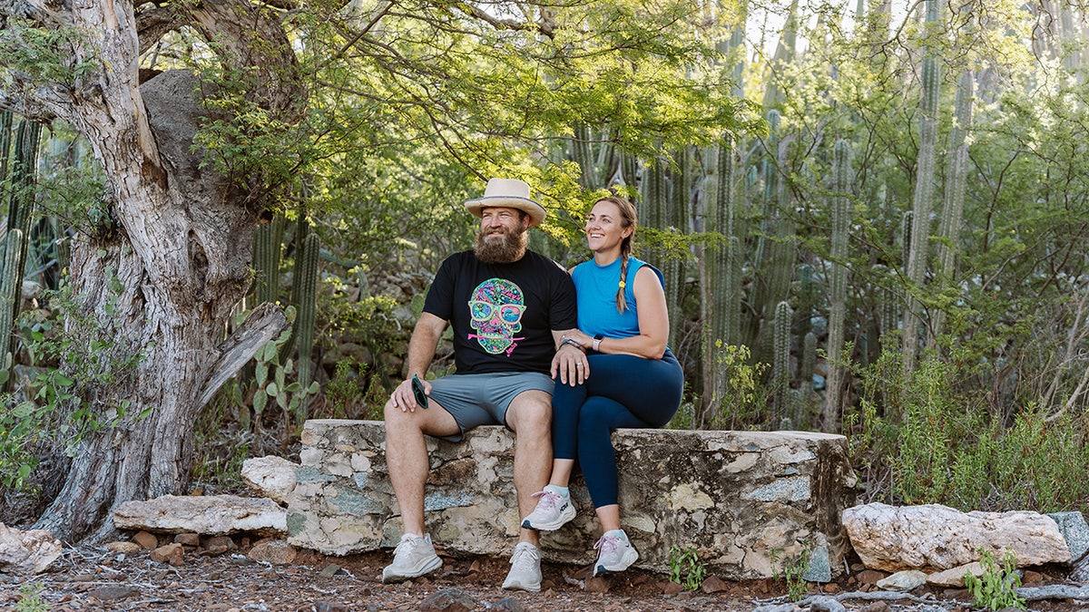 Ryan Fitzpatrick and wife, Liza, in Aruba