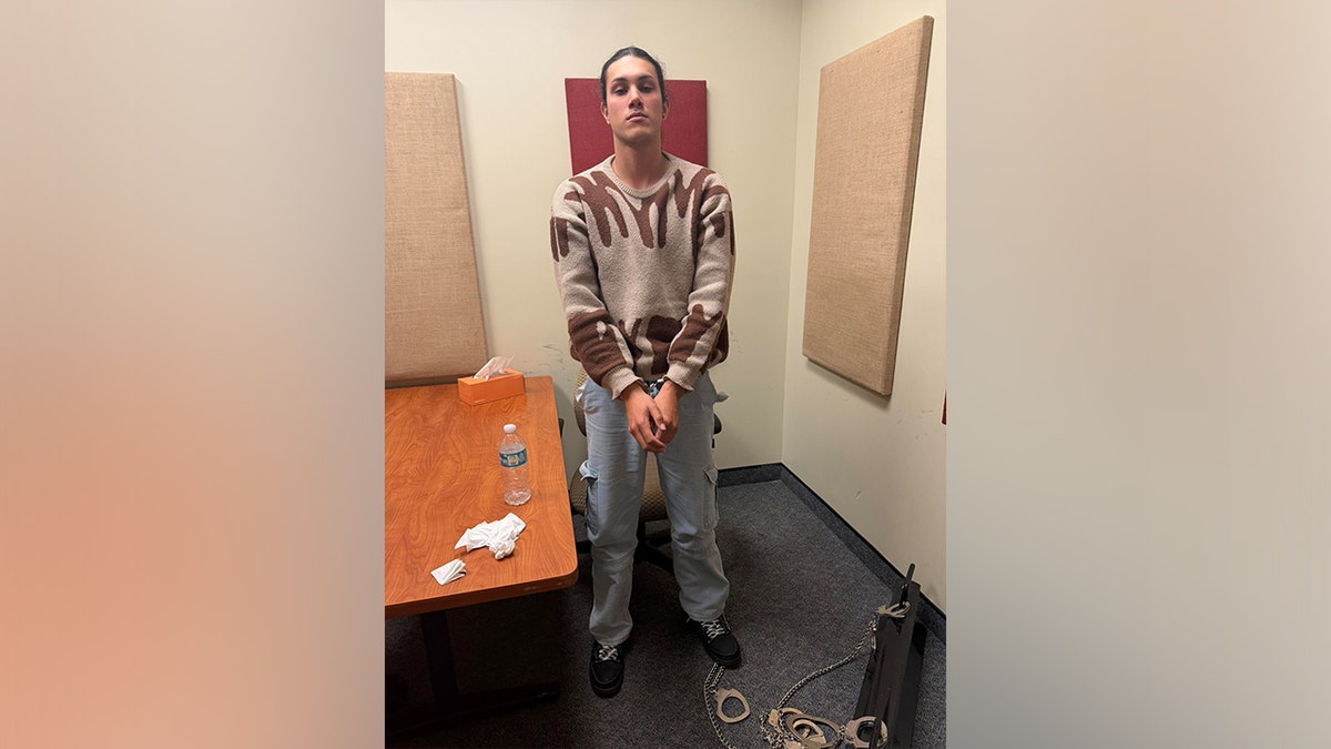 Said Alexander Hernandez Gonzalez in police custody