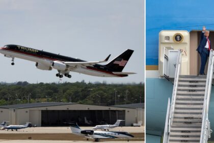 Air Force One scraps iconic Kennedy-era paint scheme for Trump-approved red, white, blue design