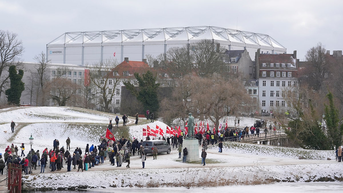 US embassy protest in Copenhagen