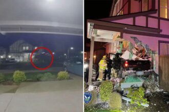 Truck crashes into Oregon family home after being launched 100 feet into air
