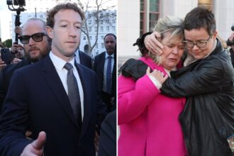 Mark Zuckerberg grilled by lawyers about app screen time in landmark social media addiction trial at LA cour