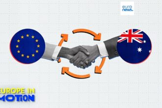 What does trade between the EU and Australia look like?