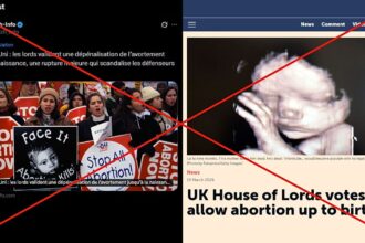 Misleading headlines claim UK legalised abortion until birth
