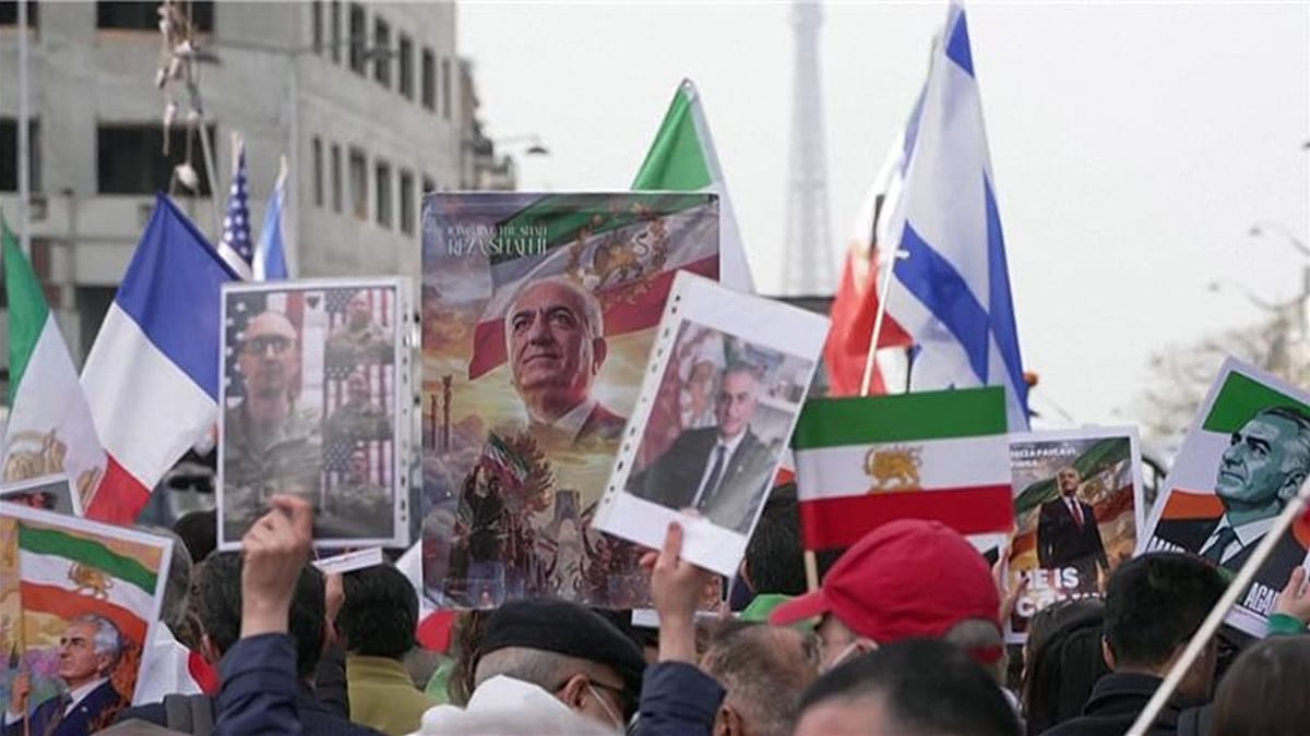 Protesters come out for Iran in spots across Europe