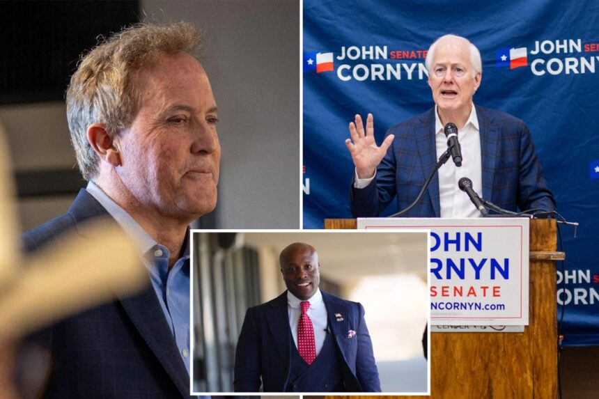 Heated GOP Texas Senate primary heads to runoff between Cornyn and Paxton