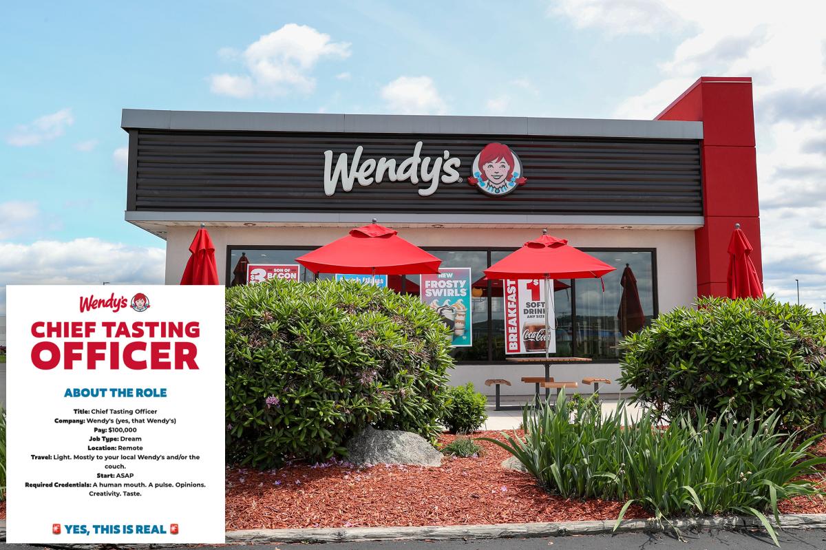 Wendy’s wants to pay you 0K to chow down — burger chain seeks a ‘Chief Tasting Officer’