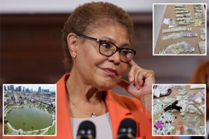 ‘Lying’ LA Mayor Karen Bass accused of gaslighting to ‘protect’ gangbangers after FBI MacArthur Park raid