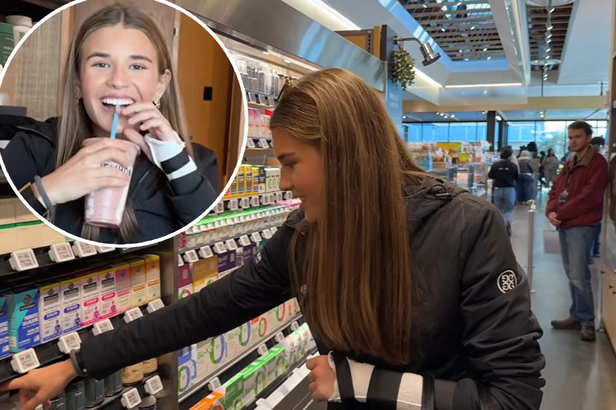Kai Trump takes over Erewhon for  Hailey Bieber smoothie with Secret Service