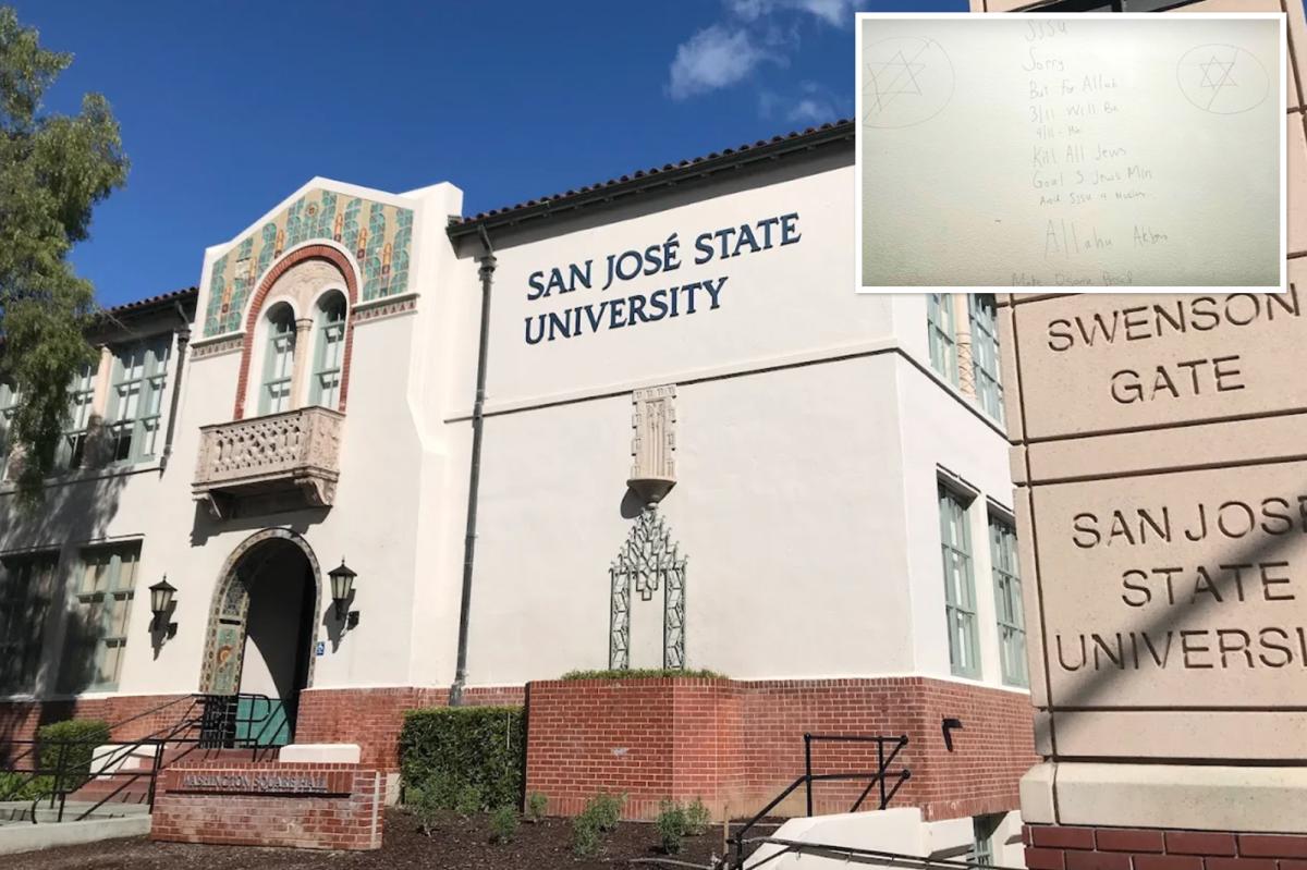 Chilling graffiti at San Jose State calls for ‘eradication of Jews,’ tells students to ‘make Osama proud’