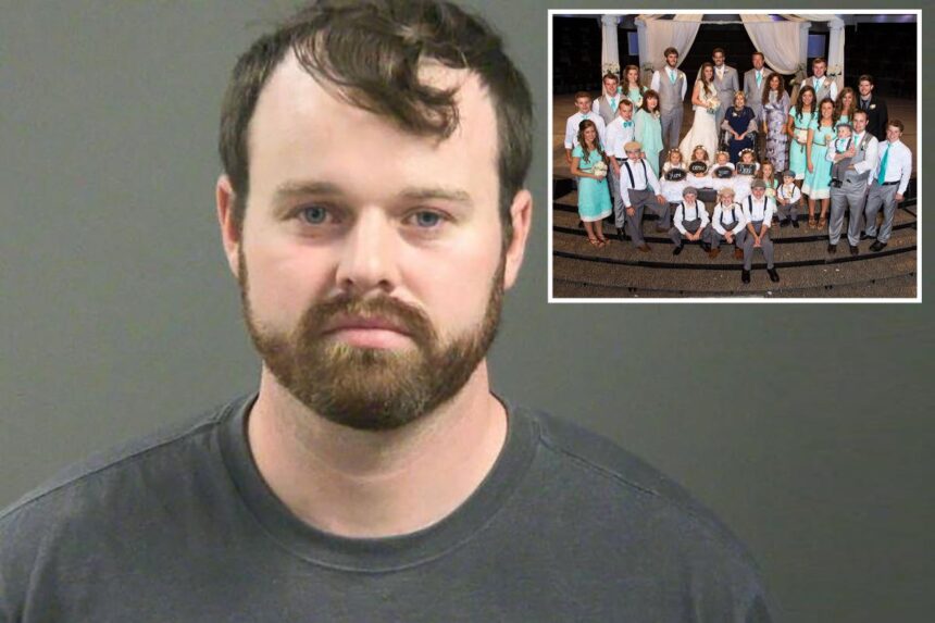 ‘19 Kids and Counting’ star Joseph Duggar looks disheveled in mugshot after allegedly admitting to molesting 9-year-old girl
