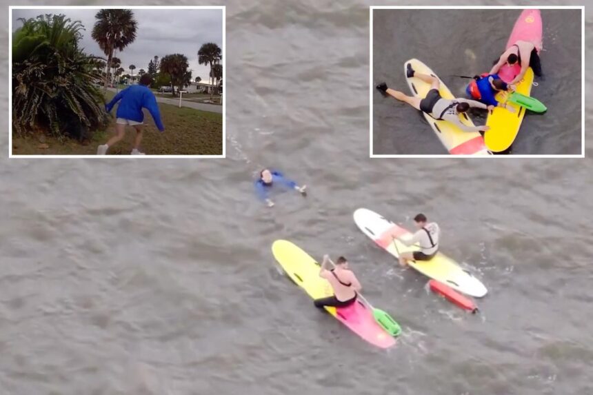 Florida cops jump on paddleboards to catch fleeing suspect in wild police chase