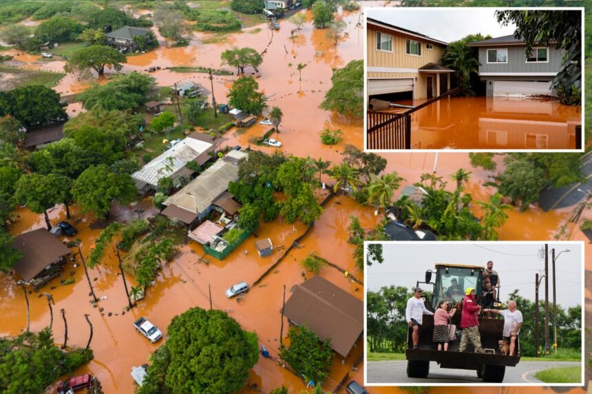 Hawaii flash floods wreak havoc as 120-year-old dam threatens to burst, 230 people rescued