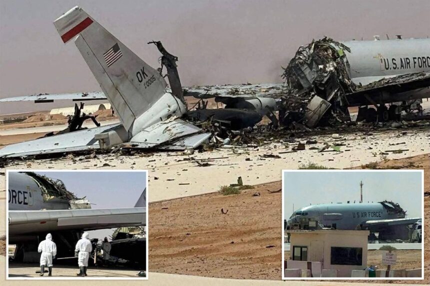 0M E-3 Sentry spy plane demolished by Iranian attack at Saudi air base: photos
