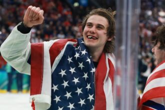 US Olympic hockey hero Jack Hughes opens up about support for women’s team amid backlash over Trump’s joke